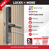 EZVIZ DL06 Pro Smart Gate Lock | Dual-Sided Fingerprint | Auto Lock | Installation Available