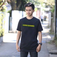 Aaron Rodgers Tshirt Material 100% Cotton Black | Short Sleeves & Long Sleeves | T-SHIRT Size SML XL