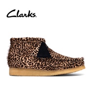 Clarks Mens Wallabee Boot Leopard Print