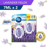 Ambi Pur Air Freshener Gel Bathroom Fresh Mild Lavender 2x6ml