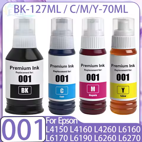 001 Refill Ink For Epson 001 Dye Ink L4150 L4156 L4160 L4266 L6160 L6170 L6190 L6191 L6260 L6270 L62
