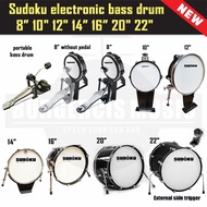 Sudoku Electronic Electric Digital Bass Drum Pad 8" 12" 18" 20" 22" (support all brand Roland vdrum 