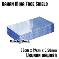 Plastic Mica Material APD Face Shield Adult Face Protector 0.50 mm Thickness