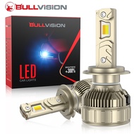 BULLVISION H4  H11 LED Canbus Car Headlight Bulbs 3000K 4500K Adjustable Color Temperature H1 HB3 90