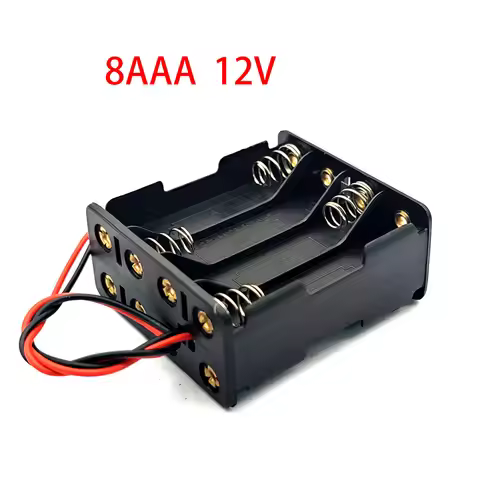 AAA Battery Box AAA Back To Back Battery Holder AAA Battery Case AAA Box AAA Battery Storage Box Wit