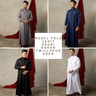 gamis pria thobe hitam putih warna navy abu saudi 302 DBM