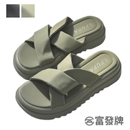 Fufa Shoes [Fufa Brand] Cross Broadband Thick-Soled Slippers Women's Sandals Brand Women