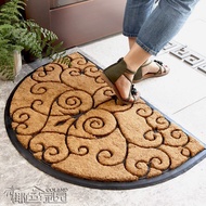 Handmade หนาขึ้น เสื่อเส้นใยมะพร้าวกลางแจ้งสิ่งสกปรกกําจัดประตูอินเดียนําเข้าบ้านใช้ฝุ่น Scraper พรม