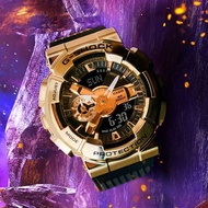 100% Original Casio Jam Tangan Lelaki  G-Shock Watch Metal Covered GM-110G-1A9 / GM110 Men Sports Wa