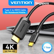 Vention Type C To HDMI Converter Cable 4K HDMI Splitter USB C to HDMI Adapter for Monitor