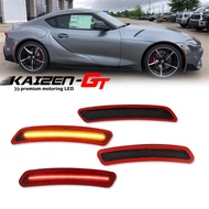 Smoked Lens Amber / Red / White LED Car Front / Rear Bumper Side Marker Parking / Signal Lights For 