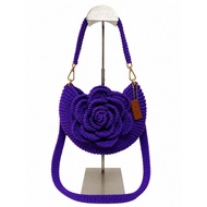 Purple Rose Bag On Both Sides Size 9 Inches 2 Straps Available