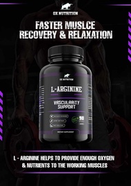 100% Natural OX Nutrition L-Arginine 1000mg