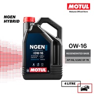 MOTUL NGEN HYBRID 0W16 | 0W20 4L API SQ Eco Designed Fuel Economy Engine Oil