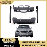 BMW E90 Bodykit Non LCI /Pre LCI M Sport Fit For 3 Series Bumper Body kit E90 Front Bumper Side Skir