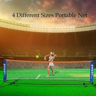 【Top-rated】 3.1/4.1/5.1/6.1m Portable Badminton Tennis Net Sports Net For Pickleball Tennis Soccer V