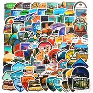 100Pcs/Set ❉ National Park Series B Stickers ❉ DIY Fashion Waterproof Decals Doodle Stickers