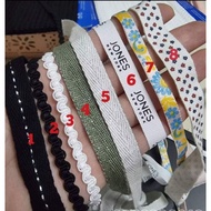 Decorative string with letters 0.7 cm to 1.5 cm (5 meter roll)