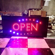 Led sign open LED light writing/