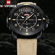 NAVIFORCE Men Wristwatch Waterproof Nylon Watch Auto Date Week Sport Military Army Quartz Male Clock
