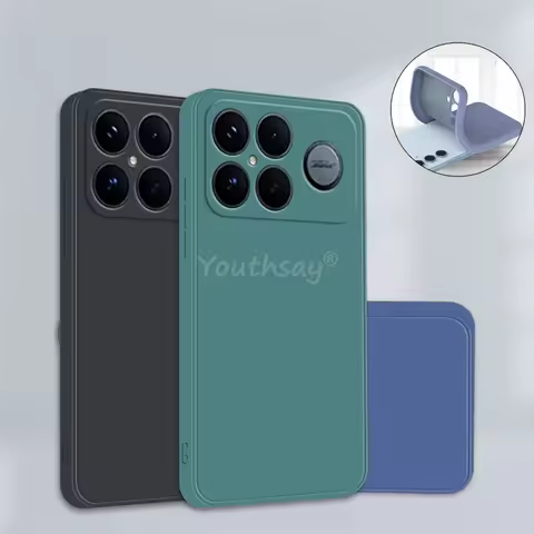 For Xiaomi POCO F8 Ultra Case Liquid Silicone Plain Case POCO F8 Ultra Cover Soft TPU Anti-drop Prot