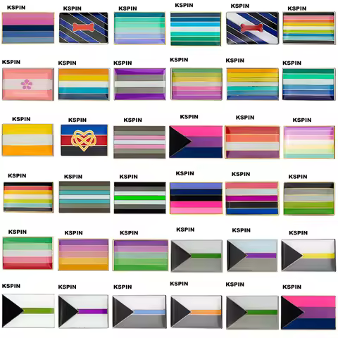 Sapphic Pride Flag Badge Flag Laple Pin Badges Flag Brooch Custom