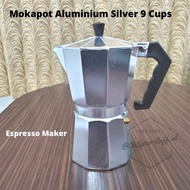 Mokapot Aluminum Silver Capacity 9 Cups