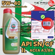 Castrol Edge 5W-40 ACEA A3/B3, A3/B4, API SN/CF Engine Oil (1L) - Fully Synthetic