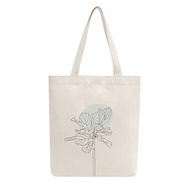 Túi Tote Vải Canvas Mộc GINKO có dây kéo khóa ( túi con ) from basic In Hình MINIMALISM ART M39