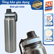 Stainless steel sports water bottle 800ml