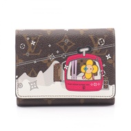 【二手】LOUIS VUITTONPortefeuille Victorine 三折錢包 M68492ブラウン顏色PVC 塗層帆布 Portefeuille Victorine