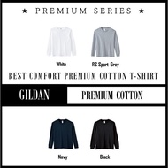 【Premium】GILDAN Hammer Extra Thick Cotton Long Sleeve T-Shirt HA40 Unisex Comfortable Smooth Plain T