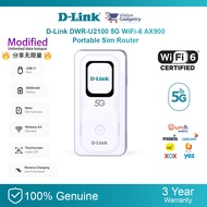 D-Link DWR-U2100 DWR-U2000 Portable Sim Card 5G Wifi 6 AX900 Router Wireless Unlimited Modified