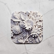 Stone Flower-Absorbent Ceramic Coaster Absorbent Coaster