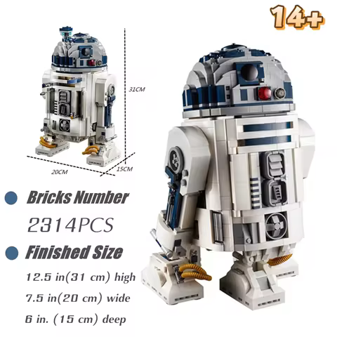 2314pcs UCS Star Interstellar Conflict Robot 75308 Union Bricks Building Block Model Toys For Birthd