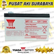 ACCU YUASA 12V 7AH AKI MOBIL MAINAN EMERGENCY LAMP 12 VOLT 7 AMPER