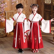 2023 spring New Hanfu Boys girl  Children's Ancient Costumes Summer Chinese Style Young teen Clothes
