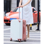 Latest Imported 916 Cabin Suitcase, Good Quality, Size 22 Inches & 20 Inches - White Pink, 22 NEWEST