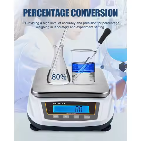 GOYOJO Digital Analytical Balance and Lab Scale, 5000g/0.01g Precision Multi-Unit (g/oz/ct/lb) for J