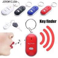 JEROMYZJSU LED Whistle Key Finder Pet Tracker Keyring Light Torch Keychain Anti-Lost Mini Locator Tr