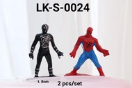 LK-S-0024 Topper mainan KARAKTER lokal Spiderman berdiri black