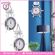 [Lovoski] Nautical Clock Non Ticking Mediterranean Wall Clock for Home Study Office