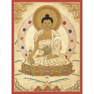 古董醫藥師佛唐卡 古代療法