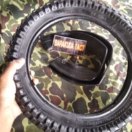 Bicycle Tire 14 x 2.4 64-254 Outer Tire Inner Tube Ring 14 One package of outer tire and inner tube
