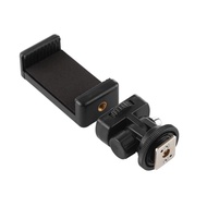Camera Hot Shoe Phone Tripod Mount Adapter 360° Rotation Camera Hot Shoe Phone Holder for Canon Niko
