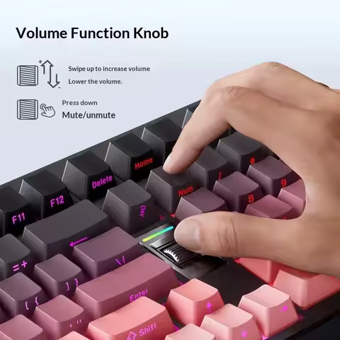 MCHOSE Mechanical Keyboard G98 V2 Pro Customizable Tri Mode Wireless Bluetooth One Touch Calculator