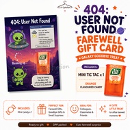 Goodbye Gift for Colleague Mini Tic Tac | Farewell Gift | Resignation Gift | Office Gift Appreciatio