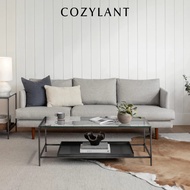Cozylant Curtis Fabric Sofa / 3 Seater Sofa / 2 Seater Sofa / Grey Black Orange Colour / Italian Minimalist Nordic