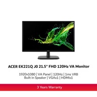ACER EK221Q J0 21.5" FHD 120Hz VA Monitor