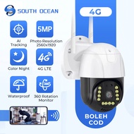 South Ocean V380 Pro 4G Sim Card 5MP Full HD Weatherproof Outdoor PTZ Speed Dome Wireless Smart IP C